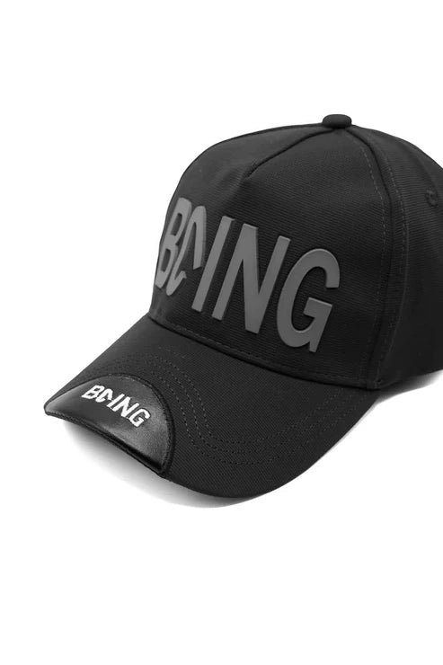 Mens being rubber badge p cap